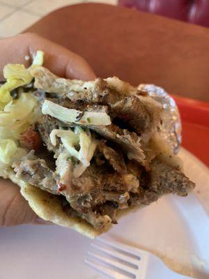 Meaty gyros