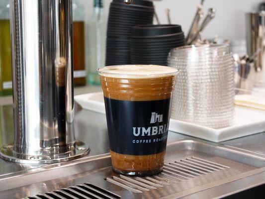 Nitro cold brew on tap