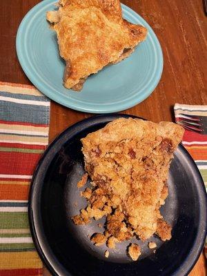 Heritage apple pie and cranberry apple pie