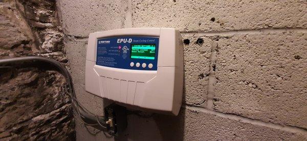 Installation of new digital heat timer