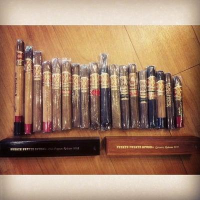 For the Opus fans! Over 20 types of Opus cigars. Feel free to give us a call anytime!