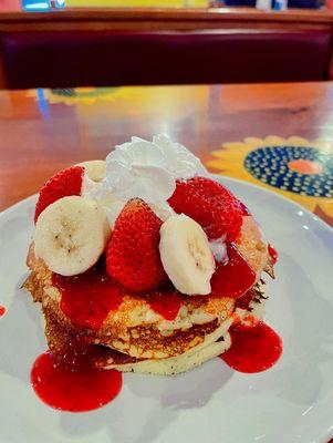 Strawberry banana pancake