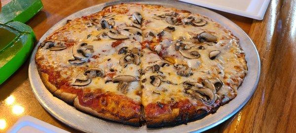 Shareable Mushroom Flatbread Pizza