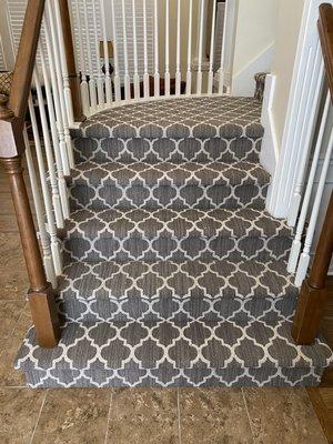 Anderson Tuftex taza pattern carpet cap and band installation