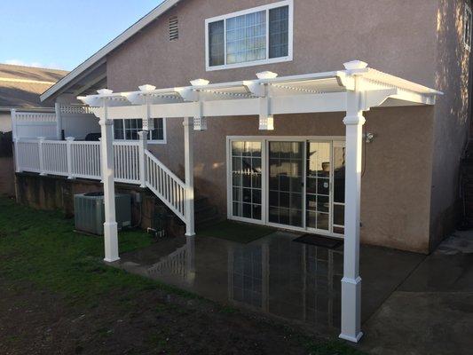 Railing and Custom Patio Cover