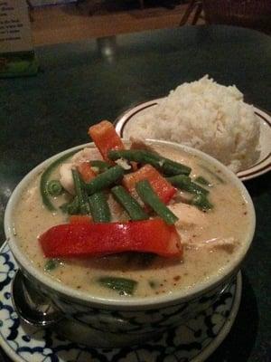 green curry w chicken