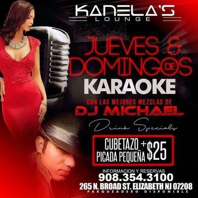 Jueves y Domingos de karaoke.