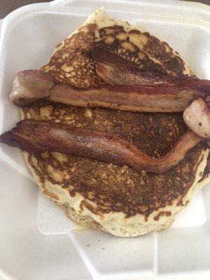 Pancakes with bacon