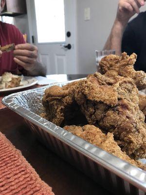 Oh just an enormous take out of the best fried chicken you can get