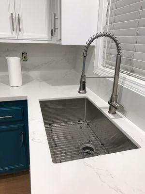 Sink and backsplash