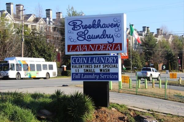 Brookhaven Laundry is conveniently located near the corner of Buford Highway and North Druid Hills