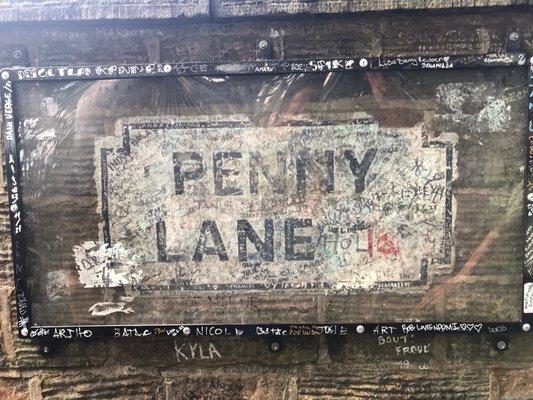 Penny Lane in Liverpool