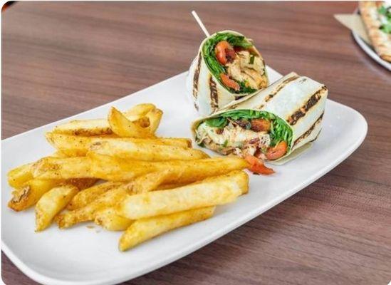 Caprese  chicken wrap