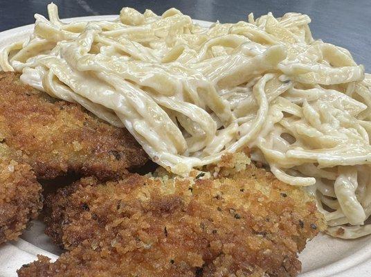 Chicken Alfredo - our personal favorite