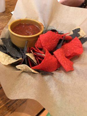 Free chips and salsa with dine in!