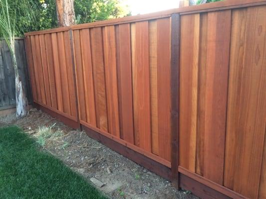 The finished fence