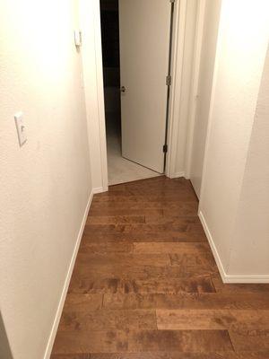 Engineering wood flooring.