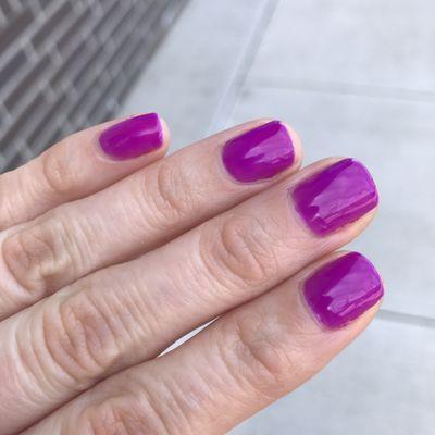 Mani by Sofia, #12 Gelegance shellac.