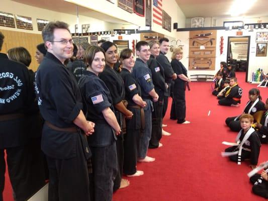 Professor Pati Grossman with some of the instructors and instructor's assistants.