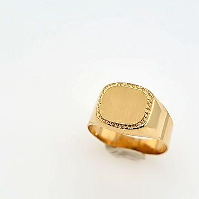 14K Yellow Gold Signet Ring