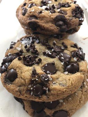 Sea Salt Dark Chocolate Chip Cookies