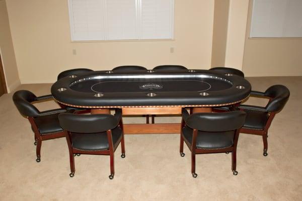 Custom Table and Poker Chairs