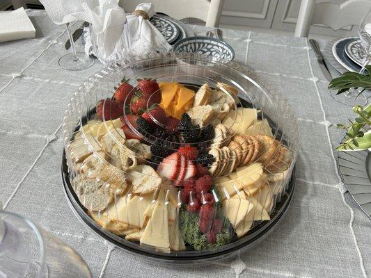 Custom Cheese and Fruit platter for 10 from Wine Country Deli!