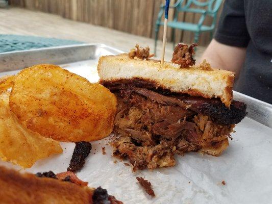 Half Brisket sandwich