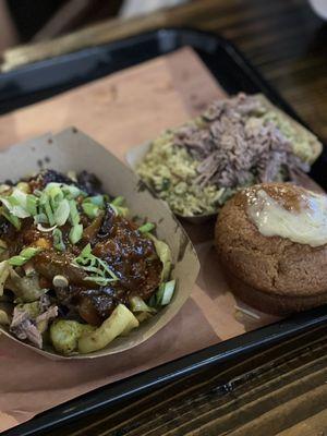 Sides- cauliflower , biryani brisket, cardamon cornbread