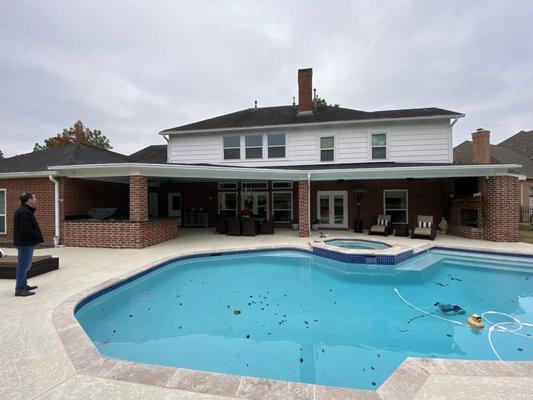 Patio cover and pool remodel