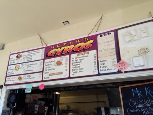 Great Gyros & Italian Beef same menu as original in Grand Haven.  You can't go wrong!