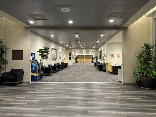 Inside the lobby facing the ballroom