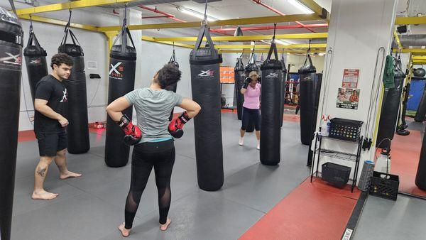 Kickboxing class