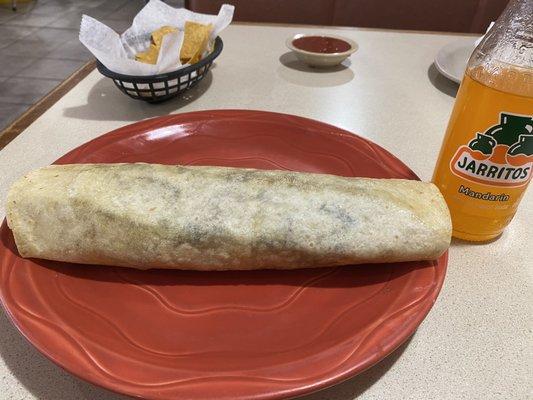 Grande steak burrito.