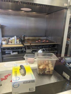 Kitchen at My Burger