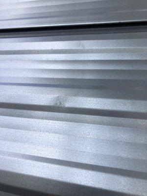 Dent on the side of my  new trailer