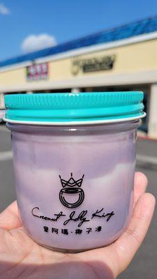 Taro coconut jelly