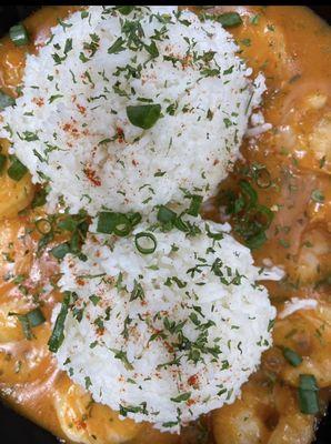 Cajun Shrimp Etoufee with rice