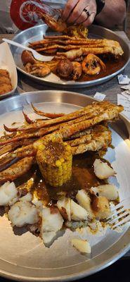 1lb Snow Crab with Potatoes and Corn!