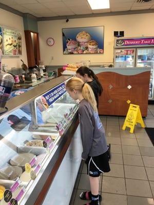 A little after tournament ice cream for the 90TEN girls!