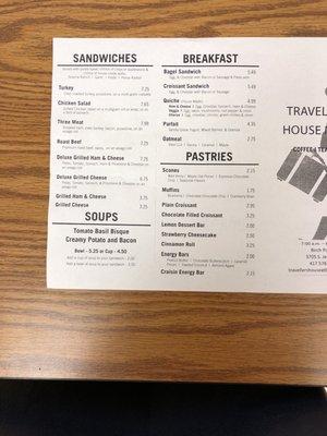 Food menu