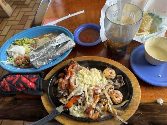 steak and shrimp