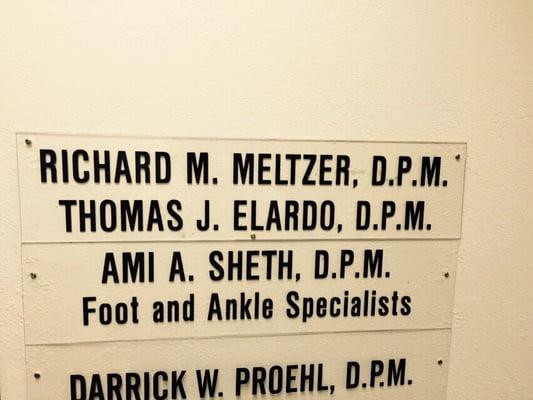 Richard M Meltzer, Dpm