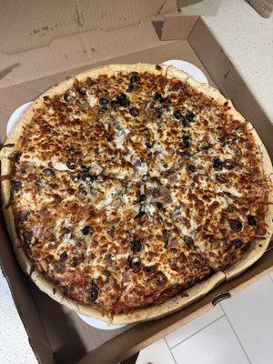 Large combination specialty pizza