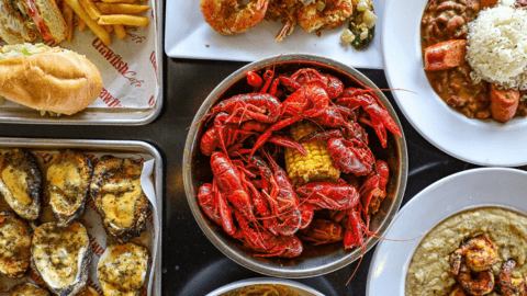 Crawfish Cafe spread