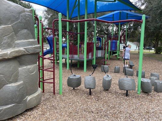 Rock climbing and balancing rocks