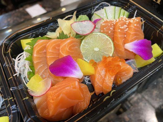 Salmon Sashimi Dinner