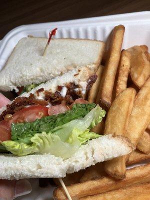 BLT with fries to go