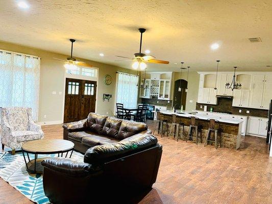 Another view of Living room, kitchen and dining