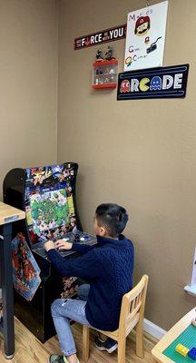 Kids love playing games in our game room!